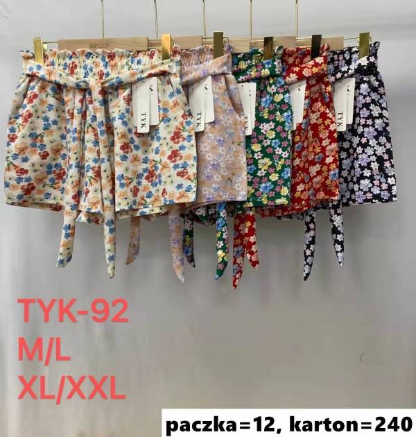 Szorty damskie Roz M/L-XL/2XL, Mix Kolor Paczka 12 szt